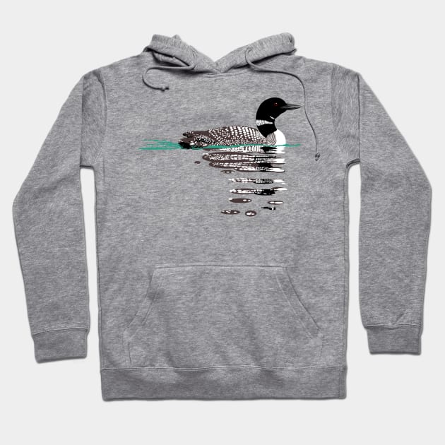 Common Loon Hoodie by stargatedalek